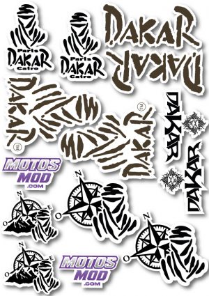 Pack de Pegatinas «DAKAR» A4