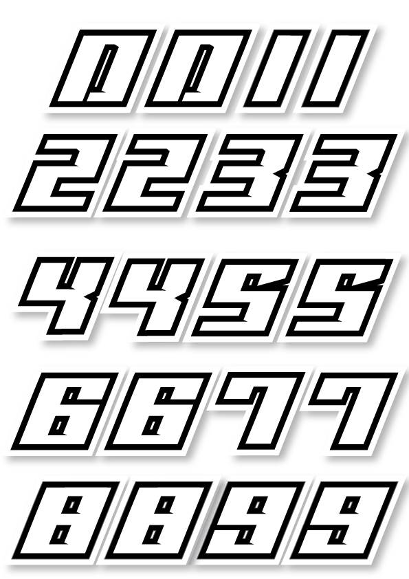 pegatinas numeros casco 0 1 2 3 4 5 6 7 8 9 pegatinas stickers adhesivos vinilo calcomania racing moto