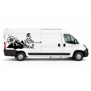 Vinilo lateral estilo Dakar para furgonetas