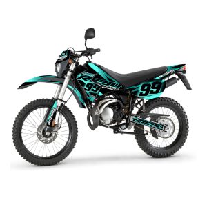 Kit de Vinilos Rieju RR 50 -ELECTRIC BLUE  – Adhesivos y Gráficos para Moto