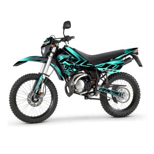 Kit de Vinilos Rieju RR 50 -FULL BLUE MW– Adhesivos y Gráficos para Moto